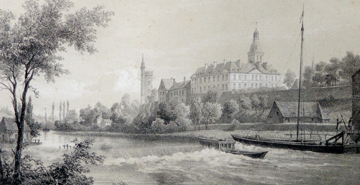 Un grabado de Solesmes hacia 1850